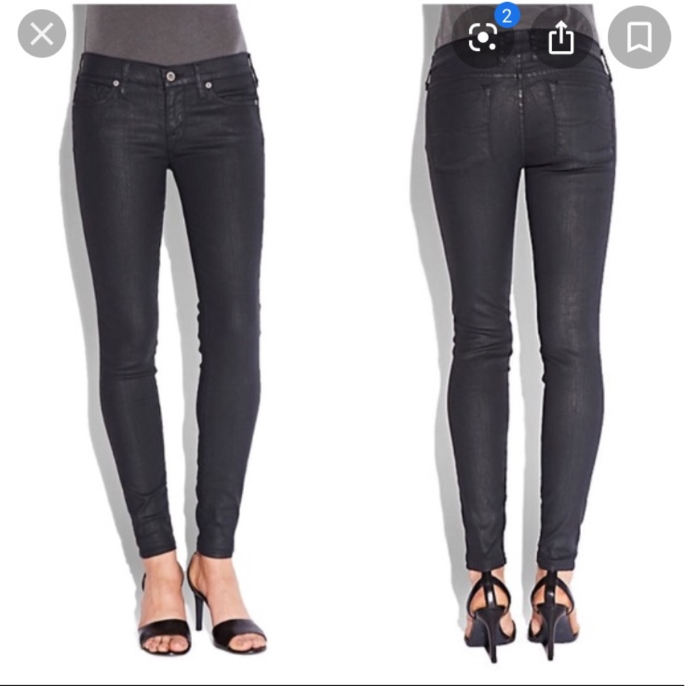 Lucky brand black shimmery Sofia super skinny pants size 31 women’s